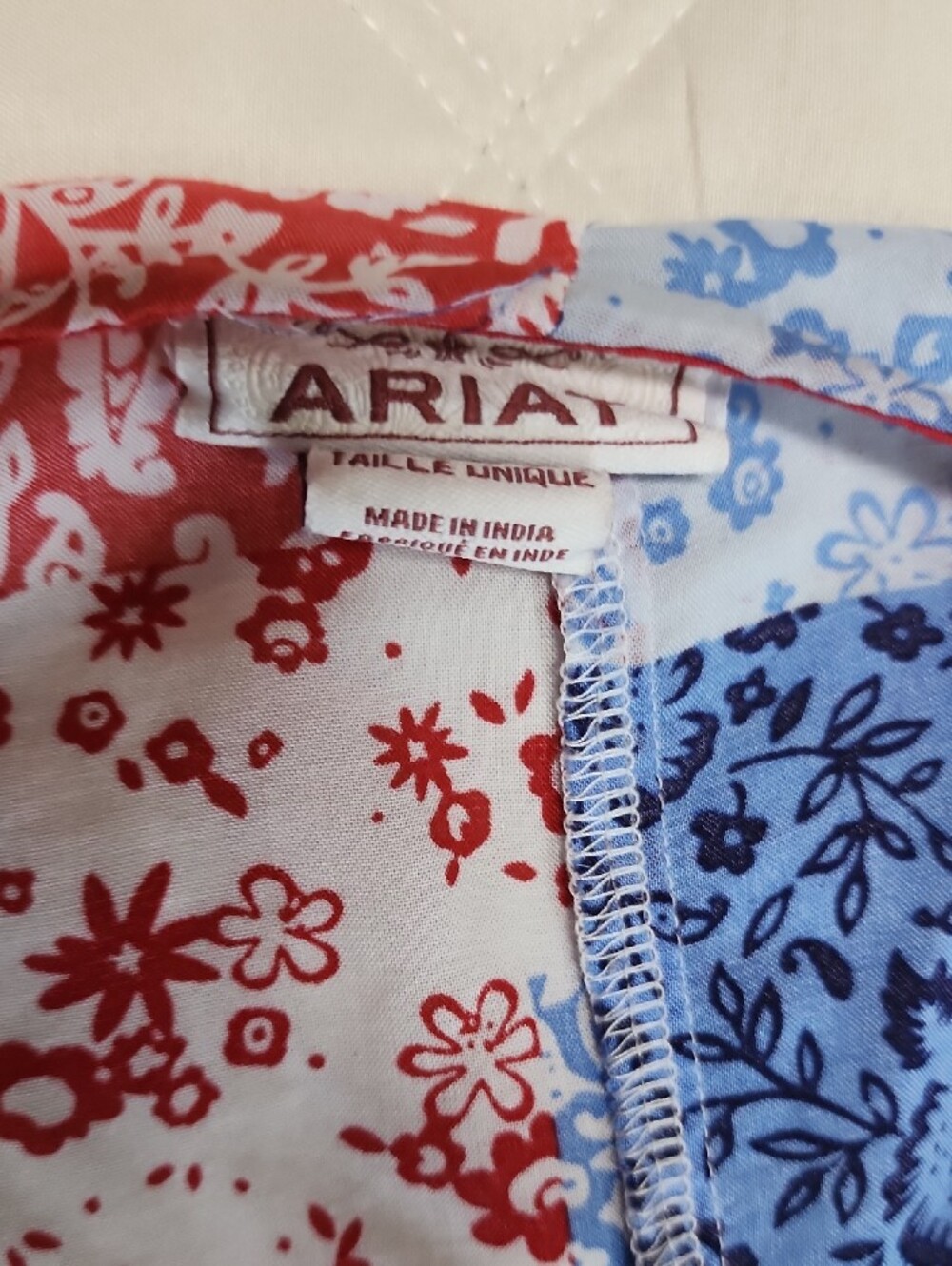 Ariat Red, White, and Blue Patriotic Patterned Kimono One Size - Picture 3 of 6
